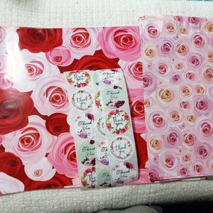Rose Poly Mailers & Thank you Stickers